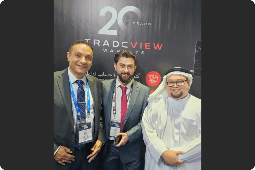 Tradeview MENA team at a company event