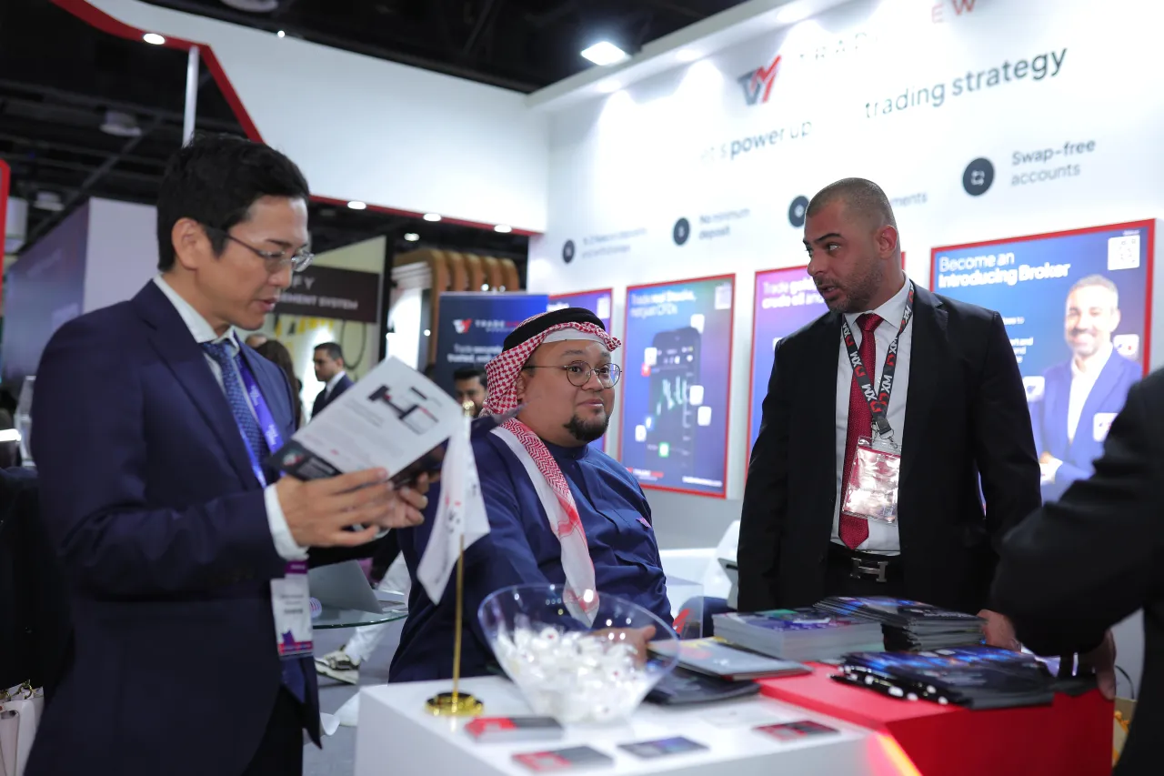 Tradeview MENA team at a company event