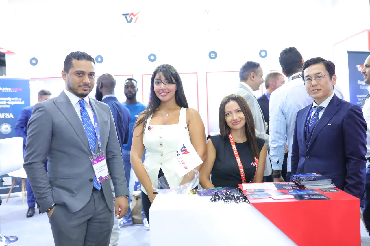 Tradeview MENA team at a company event