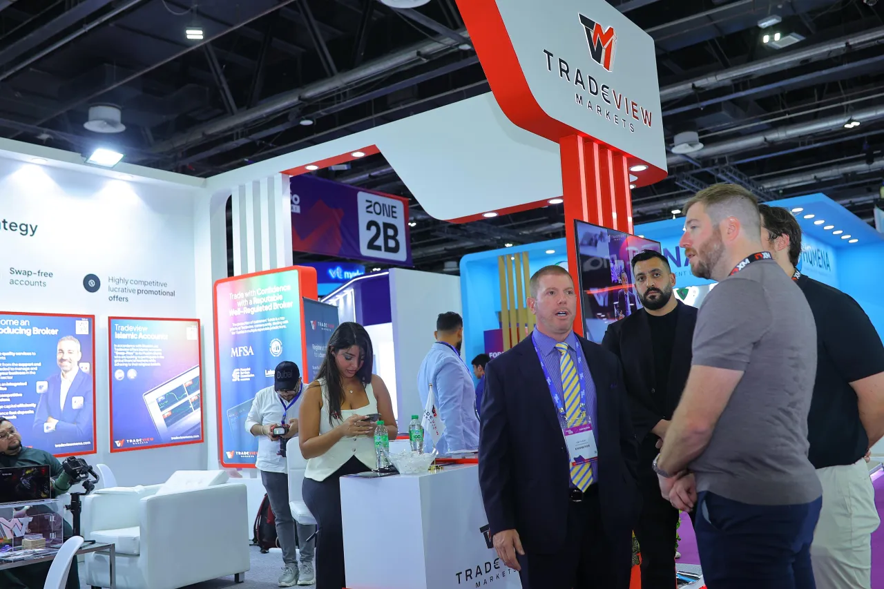 Tradeview MENA team at a company event