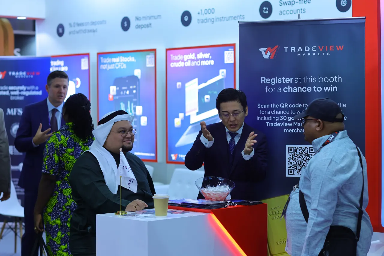 Tradeview MENA team at a company event