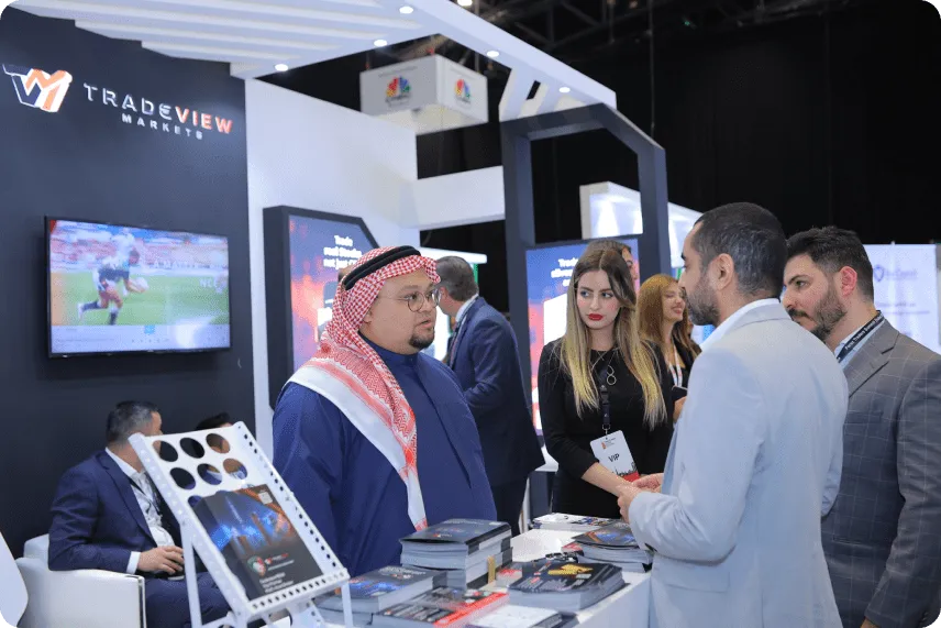 Tradeview MENA team at a company event