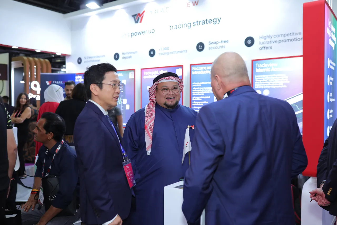 Tradeview MENA team at a company event