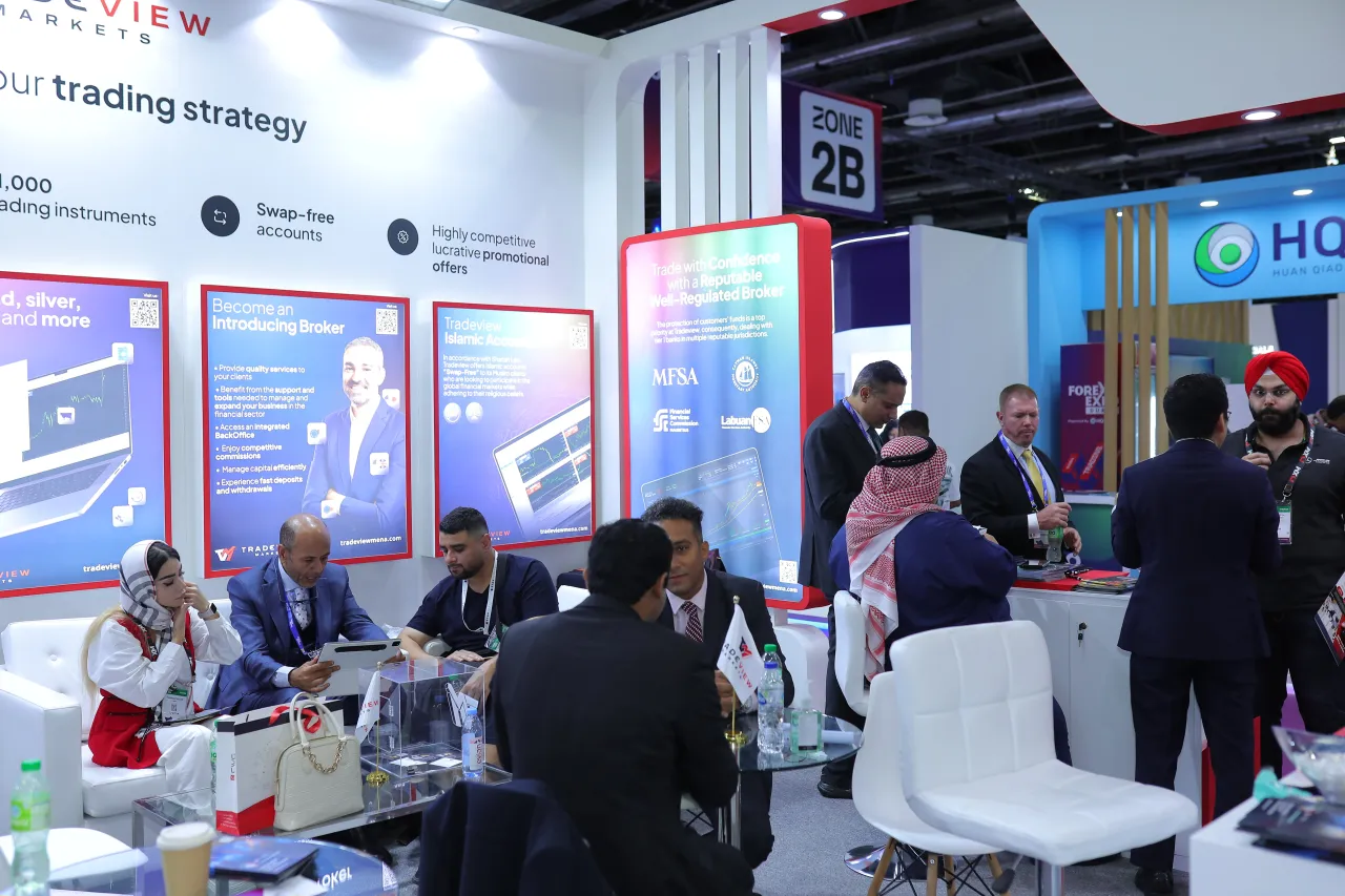 Tradeview MENA team at a company event