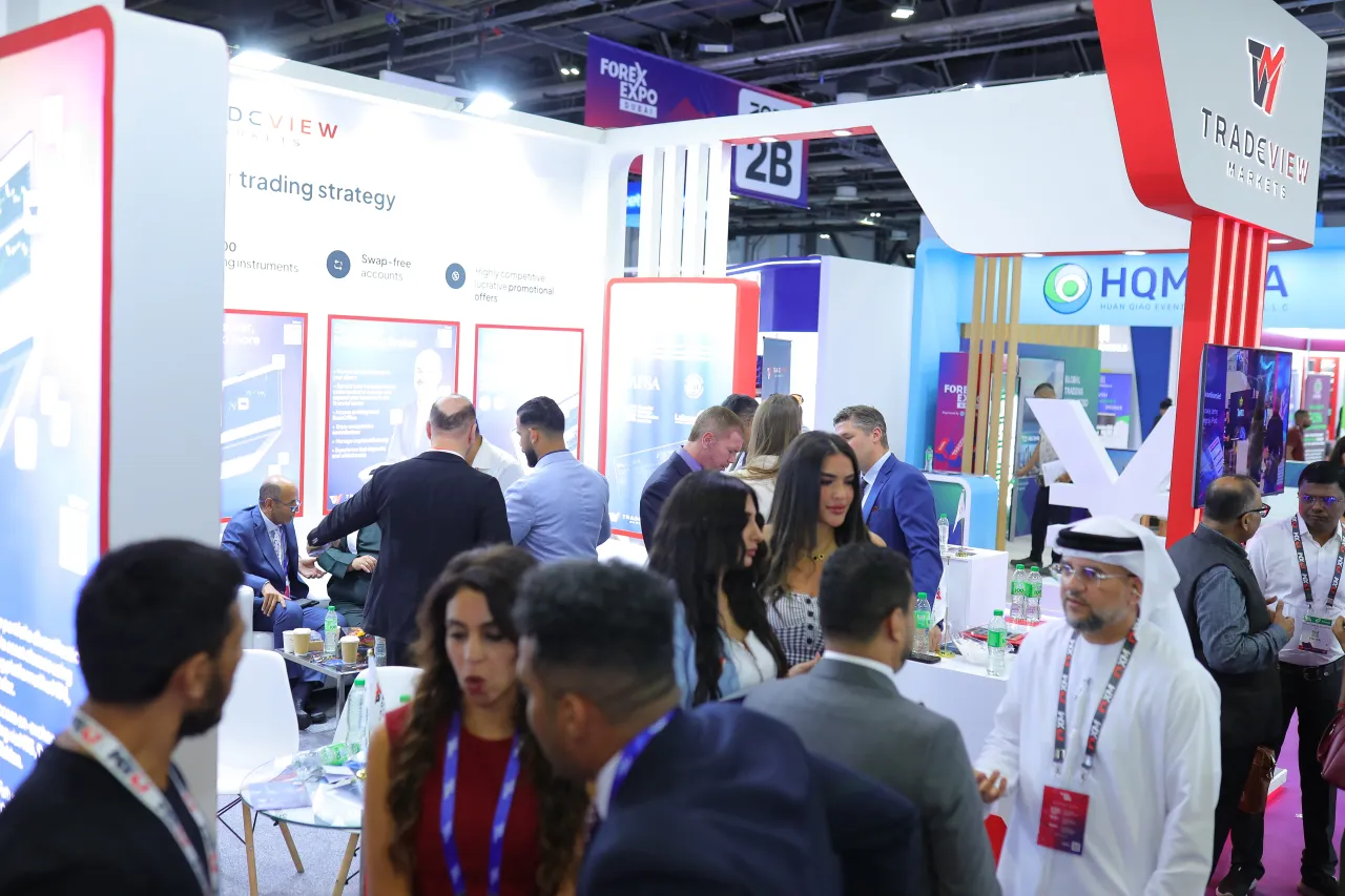 Tradeview MENA team at a company event